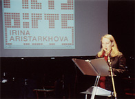 Irina lecturing